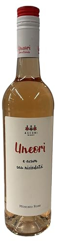 Asconi Uneori Moscato Rose Sweet Pink Wine Aromatic Light Bubbly Fruity Refreshing Low Alcohol Origin Moldova 750Ml Pack Of 1