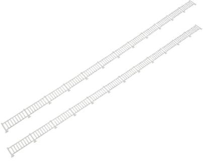 TAIZhiChen Lot de 2 Barrière de Sécurité en Plastique, Clôtures Miniatures à Peindre et Assembler, Accessoire pour Modélisme, Dioramas et Maquettes Architecturales Détaillées, Échelle 1/50