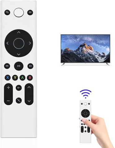 Replacement For Xbox Remote Control,For Xbox Media Remote, Media Remote With Led Backlight For Xbox One/One Slim /Series X|S, For Entertainment Navigation (White)