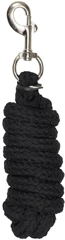 Imperial Riding Führstrick IRH Classic SH mit Karabinerhaken, aus robustem Polypropylen, Schwarz