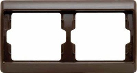 Hager ARSYS Rahmen 2 Elemente horizontal Marron