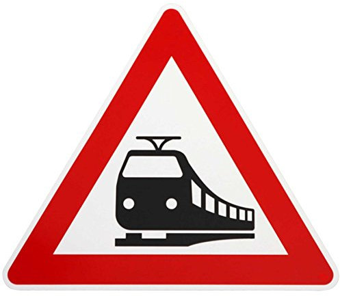ORIGINAL Verkehrsschild Achtung unbeschrankter Bahnübergang Nr. 151 Schild Lokomotive Zug Lok Verkehrszeichen Schilder Straßenschild Eisenbahnschild Strassenzeichen Eisenbahn Warnschild Lokschild
