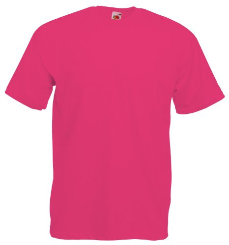 Fruit of the Loom Mens Valueweight Short Sleeve T-Shirt (2XL) (Fuchsia)