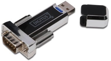 DIGITUS USB a adaptador serie, Conversor RS232, USB 1.1 Tipo-A a DSUB 9M, Chipset PL2303RA, Cable alargador