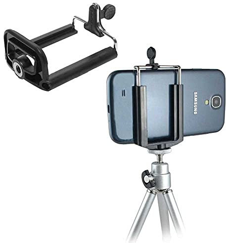 OcioDual Supporto 1/4 Adattatore Universale Cellulari per Cavalleto Stativo Treppiedi Mobili Nero Samsung Xiaomi Huawei Sony LG