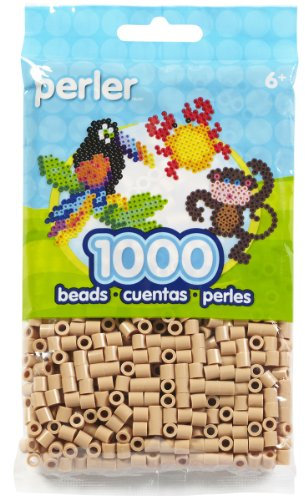 Perler Beads PER8019035 1000 Pieces Fused Bead Package, Tan