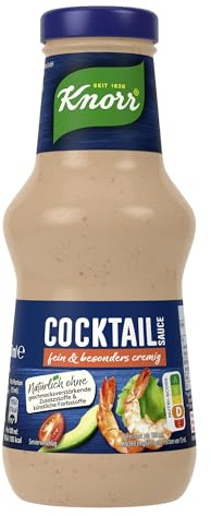 Knorr Cocktail Sauce feine und besonders cremige Grillsauce ohne geschmacksverstärkende Zusatzstoffe und künstliche Farbstoffe 250 ml