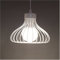 Chrasy Retro Metall Pendelleuchte Hängeleuchte Käfig Vintage Industrie Deckenlampe Antike Cage Deckenluechte E27 Edison Kronleuchter Deckenbeleuchtun(Weiß)