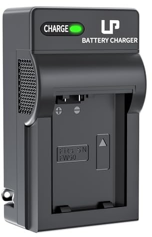 LP Battery Charger for Sony NP-FW50, Compatible with Sony Alpha A6000, A6300, A6500, A7, A7II, A7SII, A7S, A7S2, A7R, A7R2, A7RII, A55, A5100, RX10, RX10II, RX10 III, RX10 IV Camera and More