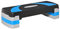 HOMCOM Stepper Fitness Aérobic Hauteur réglable Surface antidérapante 80 x 31 x 20 cm Noir Bleu