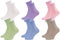 Rainbow Socks - Femme Homme Chausettes Midi en Bambou - 6 Paire - Blanc Rose Violet Bleu Pistache Beige - Taille 36-38