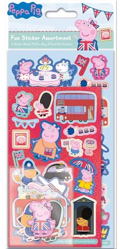 Paper Projects 01.70.27.005 Peppa Pig Wutz Pop-Up-Aufkleber Glorious Britain, Cartoon, Mehrfarbig
