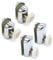 Set of 4 Chrome Plated Shower Door Rollers 2 Upper and 2 Lower YQ2028