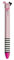 Legami Click&Clack Stift mit zwei Farben, 1,2 x 14 cm, Miss Flamingo