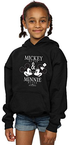 Disney Girls Mickey And Minnie Mouse Mousecrush Mondays Hoodie Black 7-8 Years