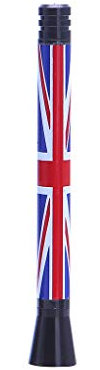 Xuniu Union Jack Bandera de Reino Unido Antena Corta para Mini Cooper S R55 R56 R60 Countryman