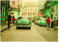 Komar Wandbild | Cuba Rush | Poster, Bild, Wohnzimmer, Schlafzimmer, Dekoration, Kunstdruck, Oldtimer, Cadillac, bunt | ohne Rahmen | P122C-40x30 | Größe: 40 x 30 cm (Breite x Höhe)