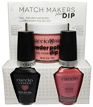 Cuccio Match Makers Plus Dip - Gel + Lacquer + Dip Powder (2oz) - Bella Natura Collection - Rooted - 13ml / 0.43oz Each