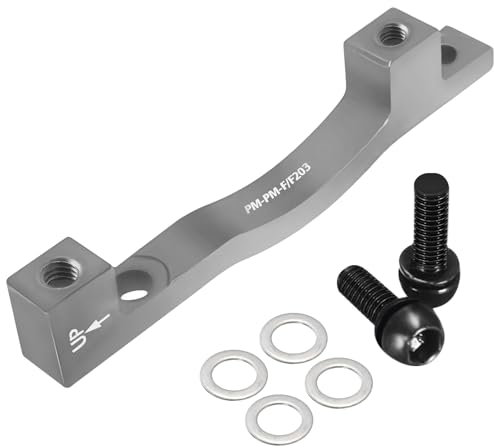 BUCKLOS PM/is Front Rear 180/203mm Disc Brake Caliper Mount Adapter Gear Parts Accessories, CNC Machined Aluminum Alloy Rotor Adapter with Bolts.