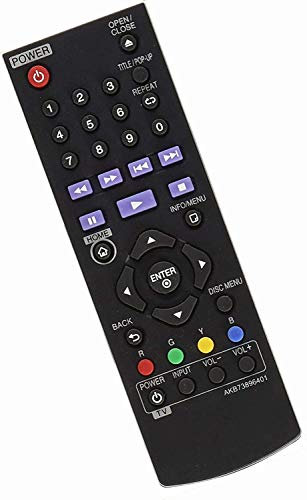 AKB73896401 - Mando a distancia de repuesto para reproductor de DVD LG Blu Ray Disc