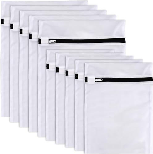 10 Stück Wäschenetze, Cozyswan Wäschesack Wäschetasche Set Waschbeutel für Wäsche mit Reißverschluss für BH, Unterwäsche, Socken, Strumpfhosen, Babysachen (30 * 40CM / 40 * 50CM)