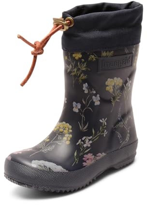 Bisgaard Unisex Kinder Thermo Gummistiefel, Flowers Blue, 27 EU