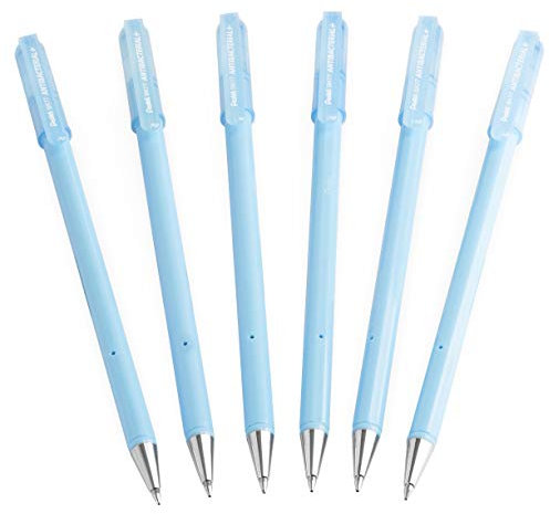 Pentel BK77 Kugelschreiber, antibakteriell, 0,7 mm Spitze, schwarze Tinte, 6 Stück