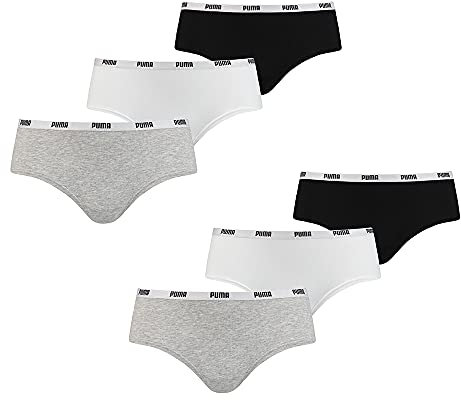 PUMA, Damen Hipster, 6er Pack, Sortiert, XS