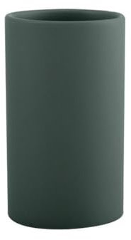 Spirella Porte-Brosse à Dents en céramique - Tube de 7 x 11,5 cm - Vert foncé Mat