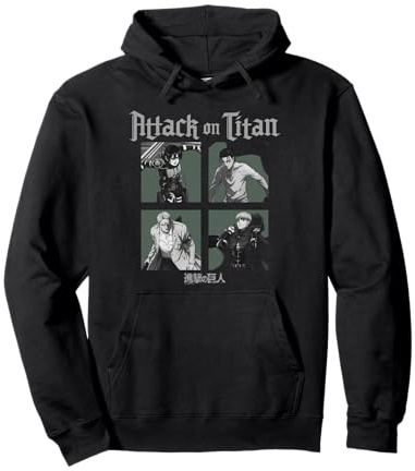 Attack on Titan Season 4 Zeichenquadrate Pullover Hoodie
