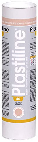 Plastiline 1240T - Tube de Plastiline - Pâte à Modeler, Haute Précision - Modeler, Sculpter, Mouler - Dureté 40 (très souple) - 1 kg - Teinte Rose de Naples. Fabriqué en France