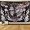 Yrendenge Schmetterling Wandteppich Skelett Wandbehang Pilz Wandteppiche, Mondstern Wandteppich Heimdekoration, Bunte Hippe Wandteppich, für Schlafzimmer, Wohnzimmer 210 x 150cm (83 x 59 inches)