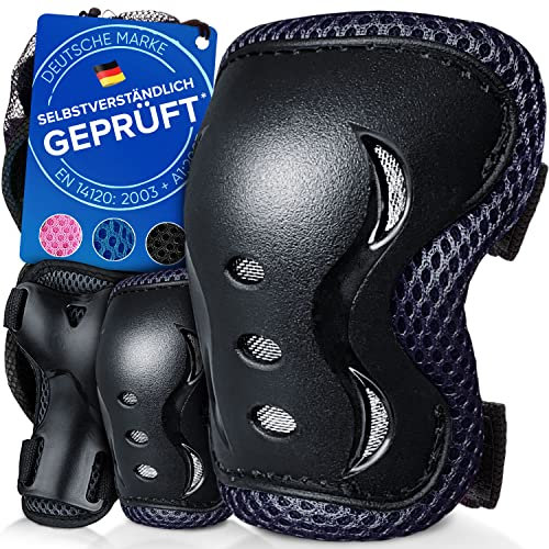 Liebkern Knieschoner Kinder Schoner Inliner Kinder Knieschützer Inliner Kinder Protektoren Set Schützer Inline Skates Kinder Protektoren Kinder Inliner Schoner Erwachsene Knieschützer Kinder