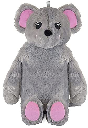 KAV Bouillotte mignonne – Bouillotte en caoutchouc avec housse en peluche (souris)