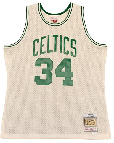 Mitchell & Ness NBA Off White Team Color Swingman Jersey Trikot Boston Celtics - Paul Pierce, XL