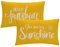 7COLORROOM 2 Stück Bauernhaus-Deko-Kissenbezüge Hello Sunshine/You are My Sunshine rechteckig/Taille Kissenbezüge Frühling Sommer Gelb Heimdekoration Holzkissenbezüge 30,5 x 50,8 cm (gelb)
