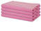 Sweet Needle – Packung mit 4 übergroßen Servietten aus 100% Baumwolle, 45 cm x 45 cm, Rosa – Schwerer Stoff für den täglichen Gebrauch mit auf Gehrung geschnittenen Ecken