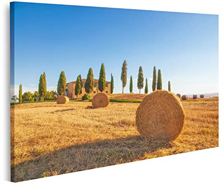 islandburner Quadro su tela Vista spettacolare della campagna toscana Pienza Italia Quadri Stampe per soggiorno, cucina, camera da letto, ufficio