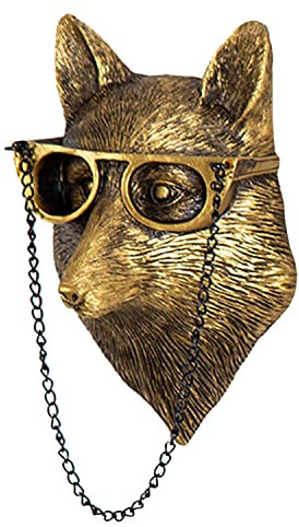 GUASDIE Animal Head Wall Decor Tier In Harz füR Wohnzimmer Schlafzimmer KüChe Geschenk, Fuchs