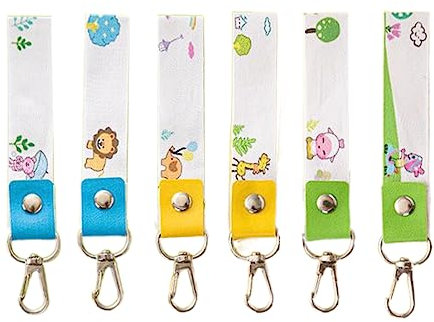 Lot de 6 étiquettes nominatives personnalisées pour enfants, pour identifier leurs valises, sacs à dos et bouteilles d'eau.