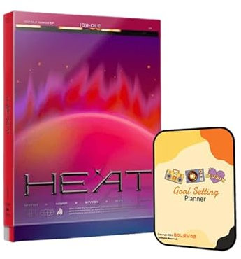 (G) I-DLE HEAT Album [FLARE VER.]+Pre Order Benefits+BolsVos Exclusive K-POP Inspired Digital Merches (Goal Setting Planner, Sticker Pack)
