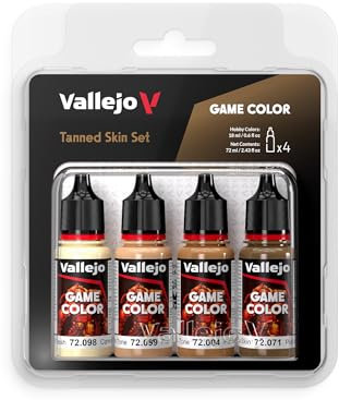 Vallejo Game Color Set 72380 Tanned Skin Set (4x18ml)