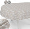 Tischdecke Stoff abwaschbar Lurex Tischtuch Tafeldecke Teflon beschichtet pflegeleicht Lotuseffekt schmutz- & wasserabweisend Kate Floral Blätter Oval 280x140cm Schnittkante Gold