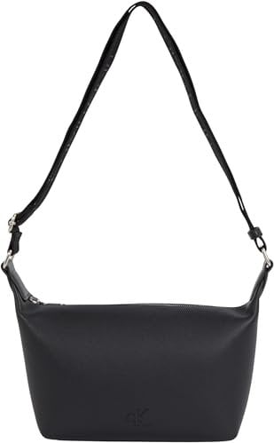 Calvin Klein Damen Schultertasche Ultralight mit Reißverschluss, Schwarz (Black), Einheitsgröße