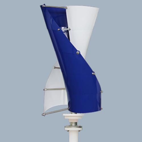 Generador de turbina eólica vertical, pequeño molino de viento Maglev con controlador y poste, ideal para luces de calle y suplementos de energía