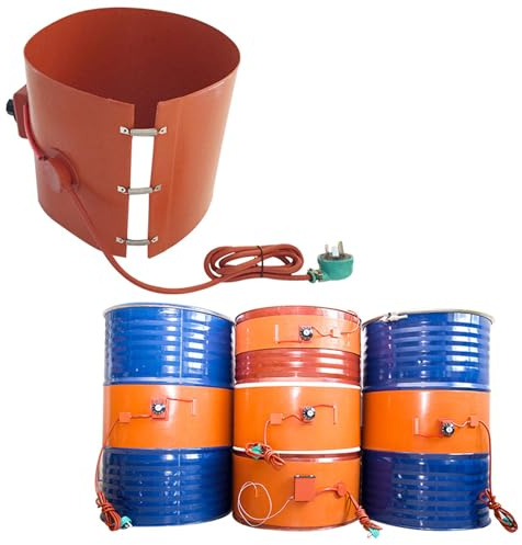150L 1520 * 250mm 2000w, Silikon-Heizkissen Heizmatte Multifunktional Trommeleimerheizung Mit Einstellbarem Thermostat Eimerheizung Für Rohrventil-Instrumententank Zum Heizen Isolieren