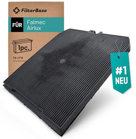 FilterBase® Aktivkohlefilter passend für Falmec 103050107 Typ 3 bzw. Airlux CR1000-1 Stück Filter für Dunstabzugshaube