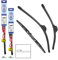 alca® Scheibenwischer Set mit Heckwischer passend für FORD FIESTA V (11.2001-06.2008) U-FLAT Flachbalkenwischer