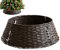 Weihnachtsbaum Rock, Weihnachtsbaum Kragen Rattan Weihnachtsbaum Deko Weihnachtsbaumrock Weihnachtsdeko Weihnachtsbaumständer Abdeckung Weihnachtsbaum Korb Abdeckung für Christbaumständer (Schwarz, S)