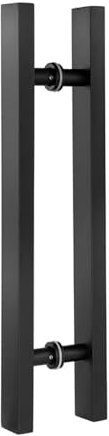 Set di maniglie per porta in vetro, per porte di fienili, cucina, interni ed esterni, 150 cm, monocolore, 80 cm, 60 cm